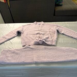 Fashion Nova Soft Lilac Knit Lounge Set